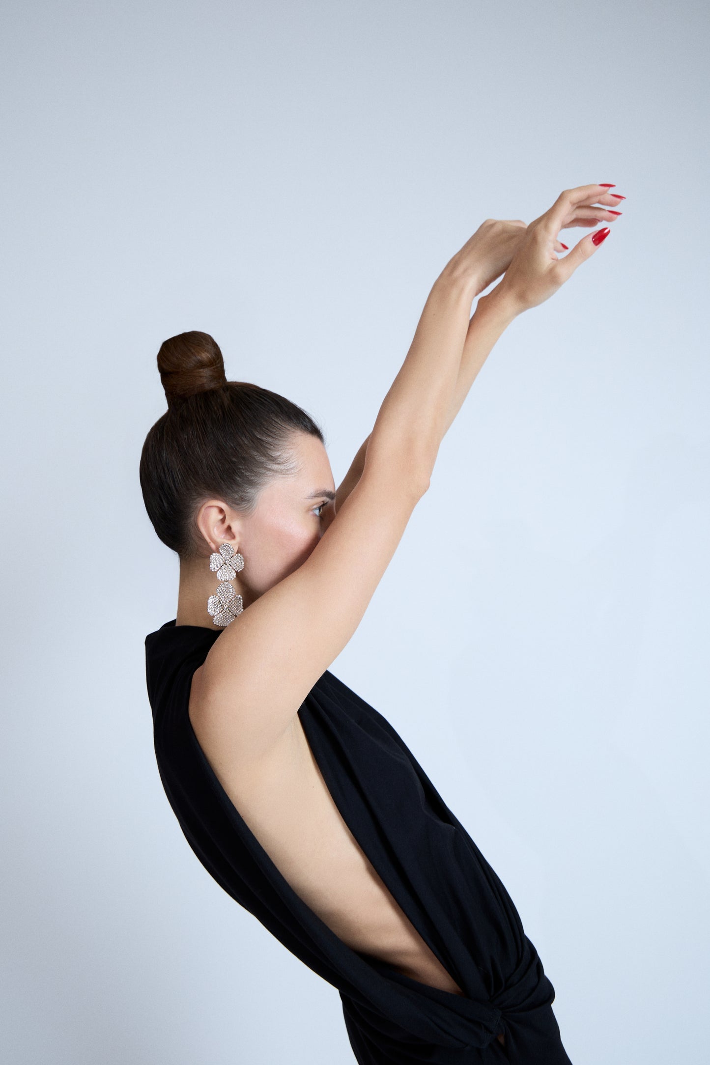 LIV ROSIE FLOWER EARRING GOLD TWO MOTIFS - PRE ORDER