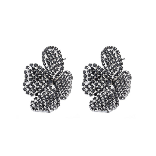 LIV ROSIE JET MINI FLOWER EARRING - PRE ORDER
