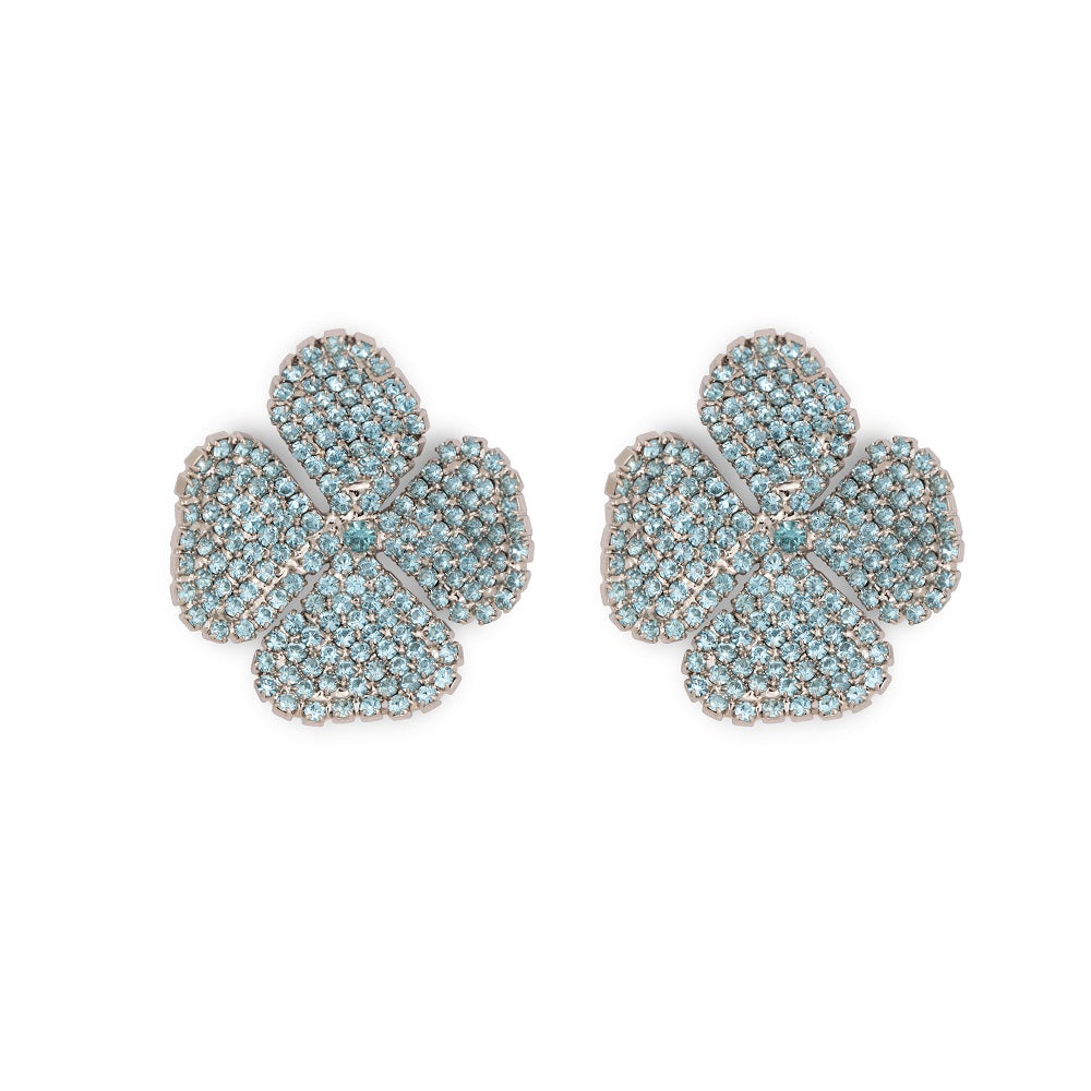PRE ORDER - LIV ROSIE AQUA BLUE MINI FLOWER EARRING
