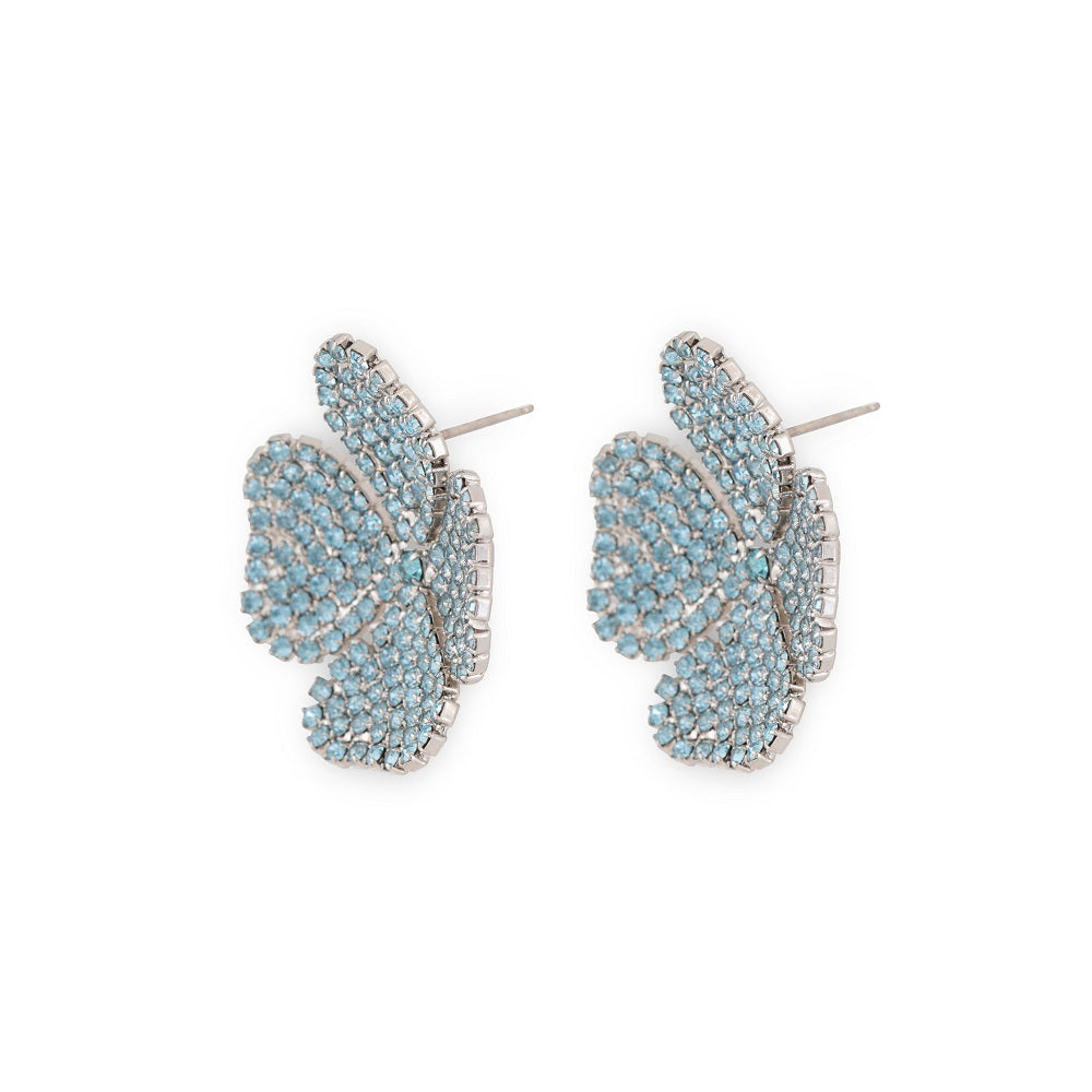 PRE ORDER - LIV ROSIE AQUA BLUE MINI FLOWER EARRING