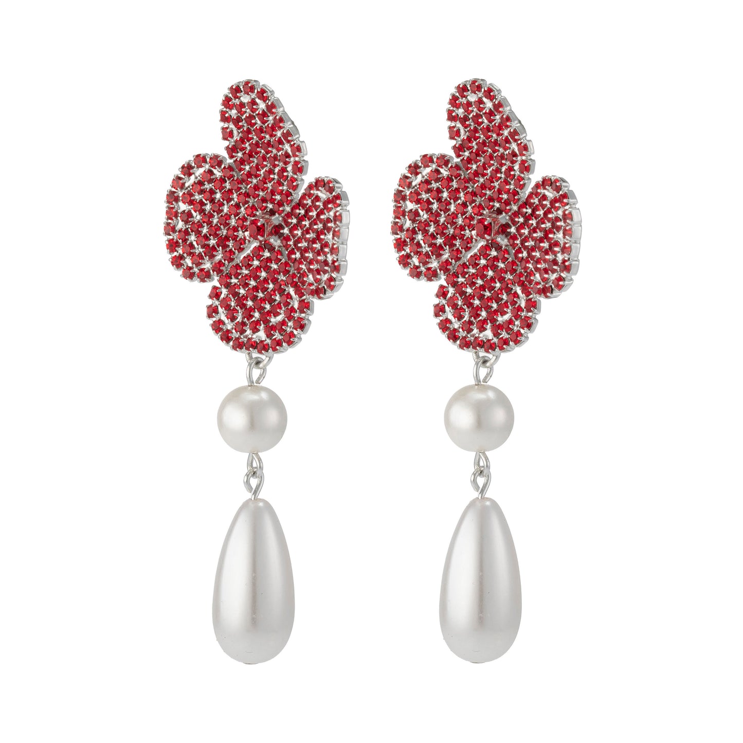 FFLOW X BY ANABELLE - LIV ROSIE PERLA DOUBLE MOTIF RED