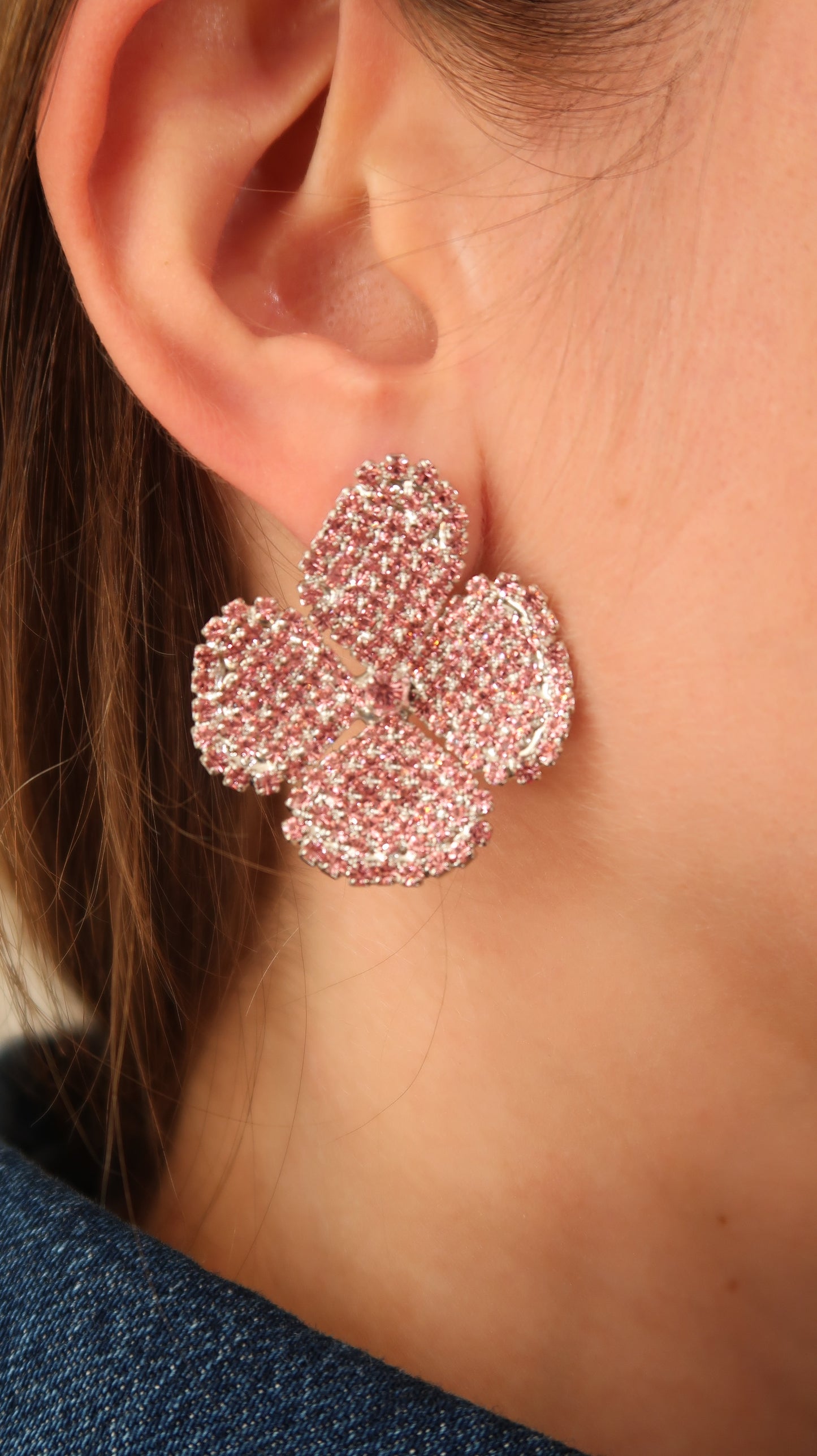 LIV ROSIE BARBIE PINK MINI FLOWER EARRING